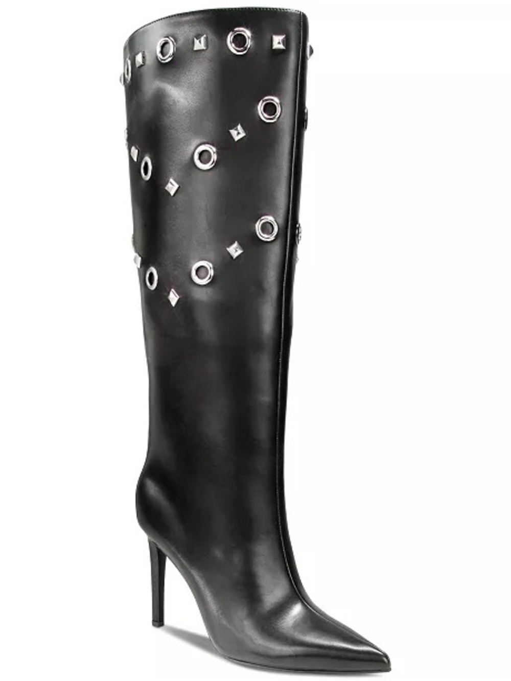 Sold -  International Concepts Black Studded Over-the-Knee Stiletto Boots